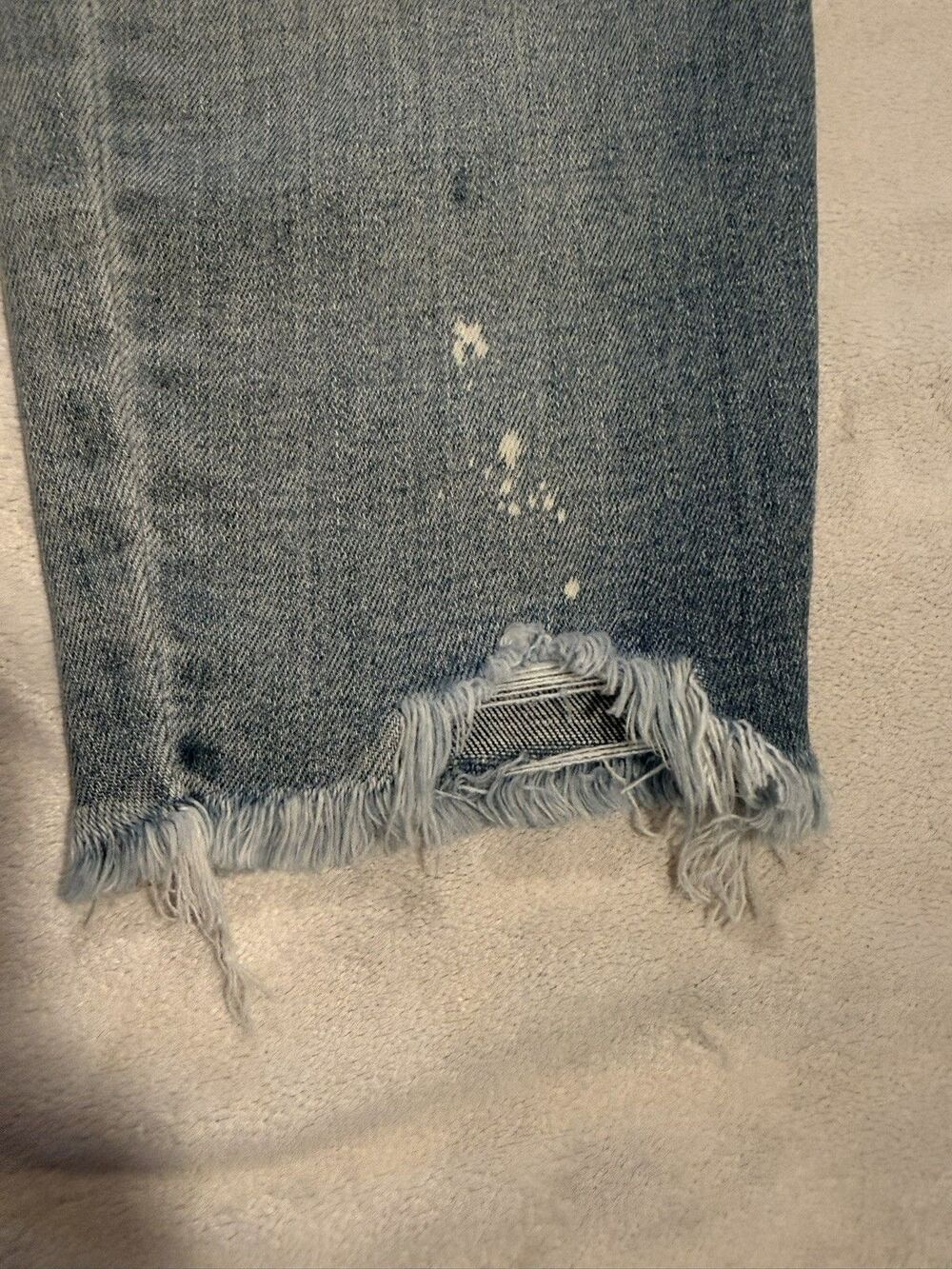 Judy Blue Size 9/29 High Rise Distressed/paint splat Boyfriend Fit Jeans - Picture 7 of 8